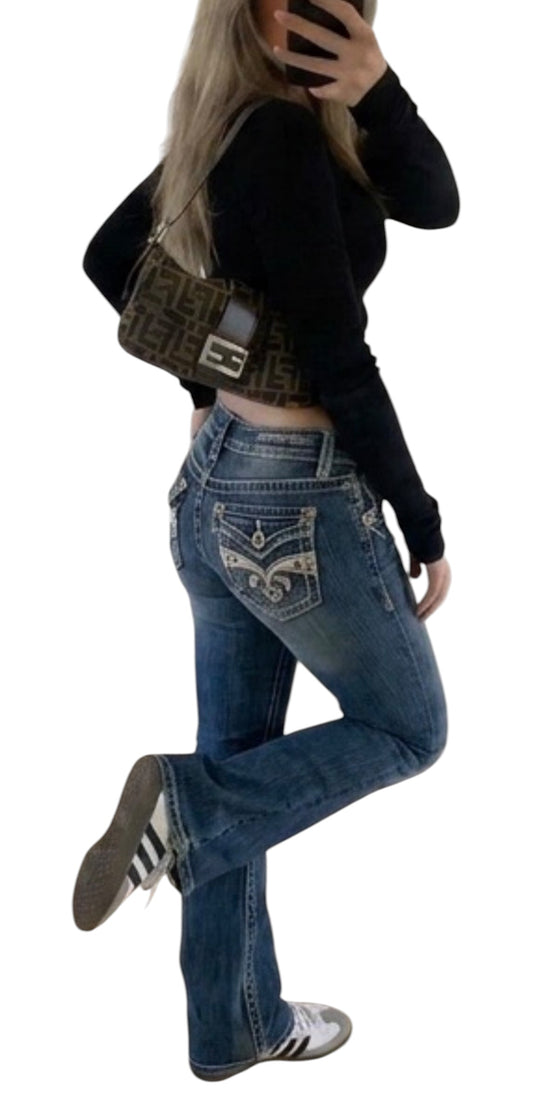 Vintage Y2K Bootcut Jeans - M