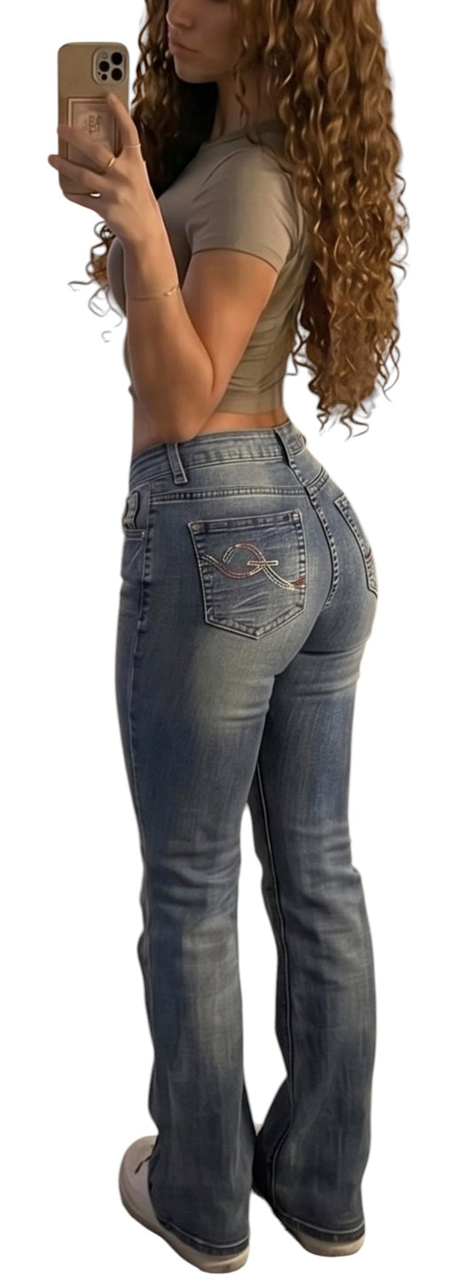 Vintage Y2K Bootcut Jeans - S