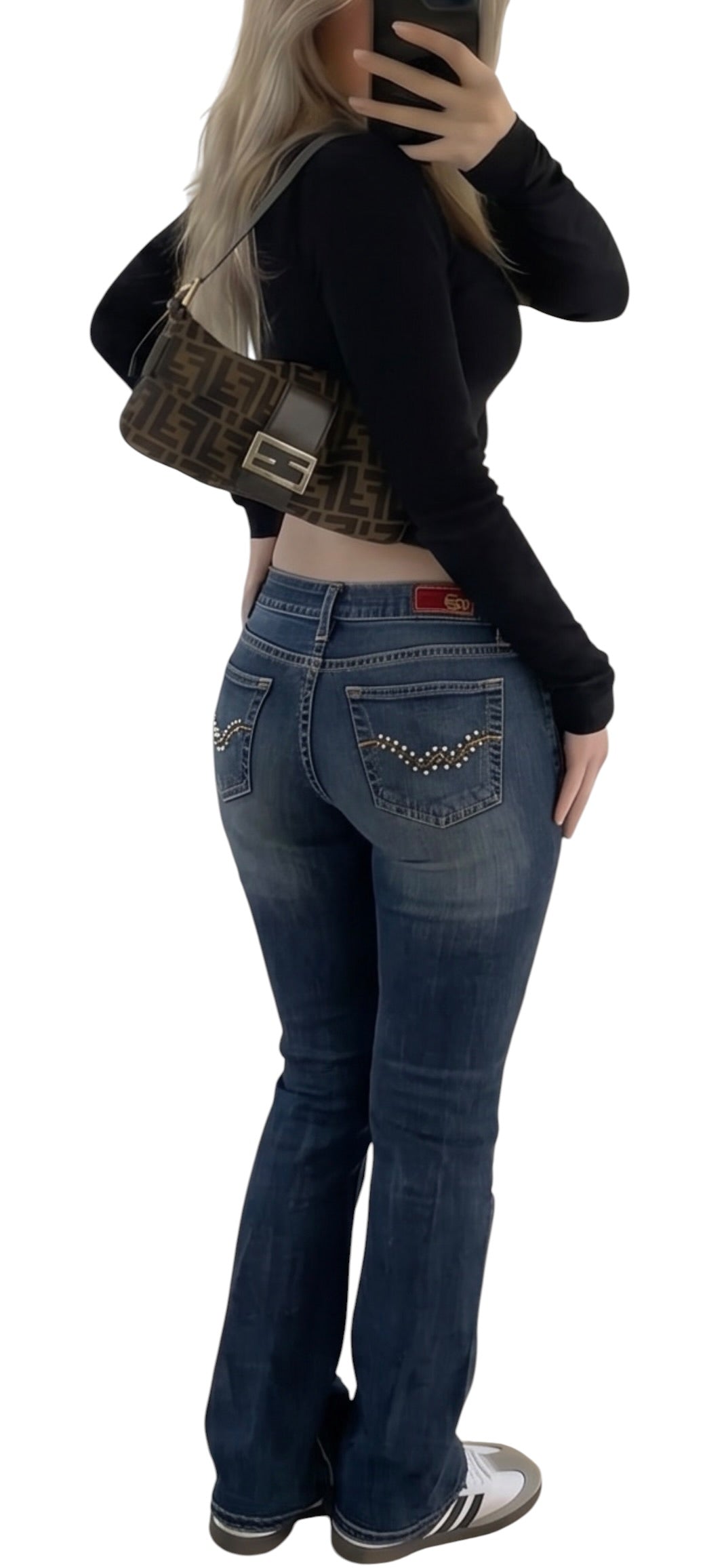Vintage Y2K Bootcut Jeans - M